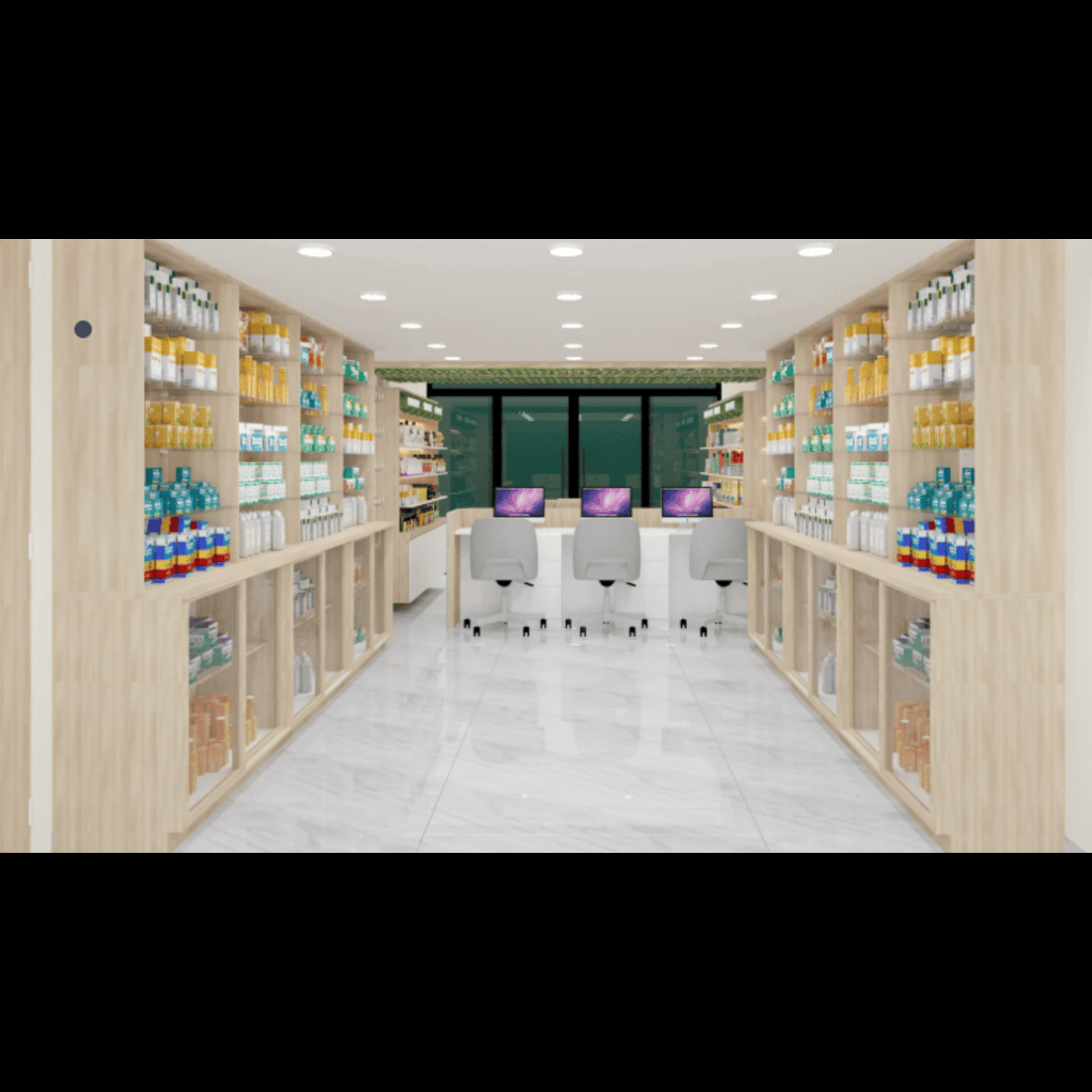 Modern Pharmacy Interior